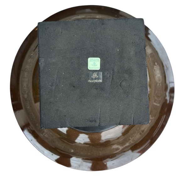 Vintage PartyLite Sahara Sands Centerpiece Pedestal 13" 3-Wick Candle Holder - Picture 9 of 10